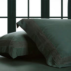 Σετ 2τμχ Μαξιλαροθήκες Oxford Hauz Vegan Silk 52X78 / Green